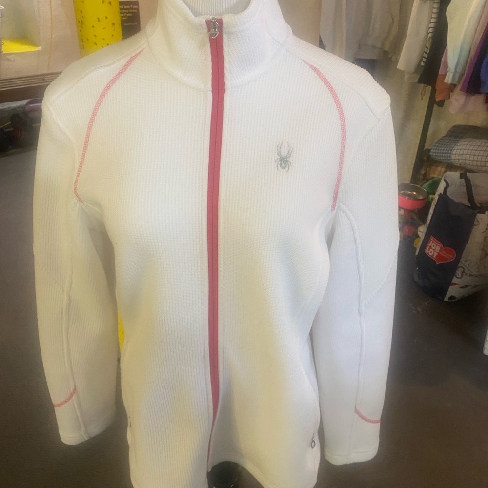 Spyder white with hot pink jacket